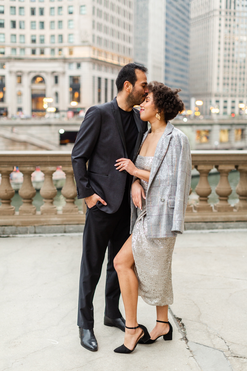 Chicago Engagement Session with Styling by Lauren Field Design 