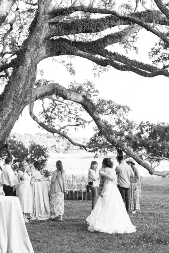 The reception at a Kiawah River Destination Wedding