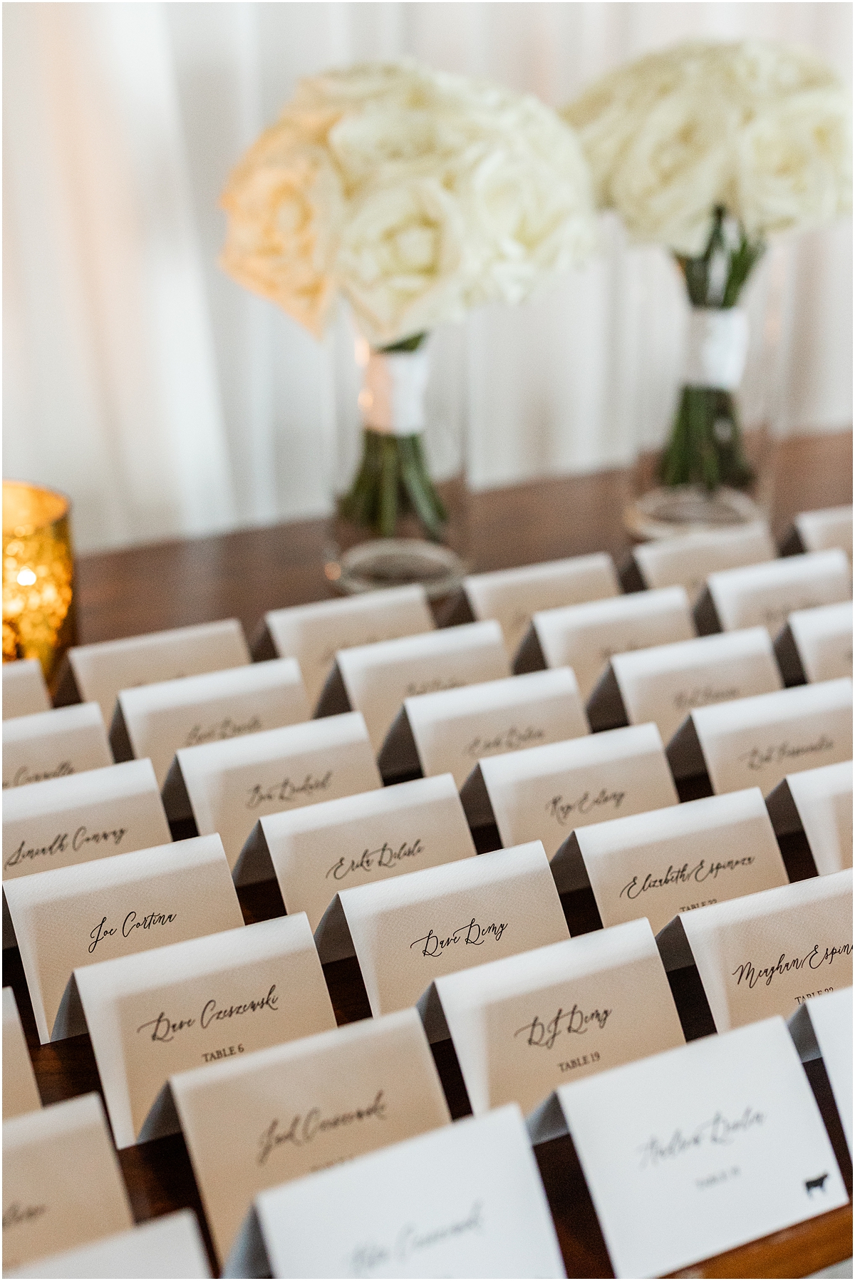 place cards for reception seating 