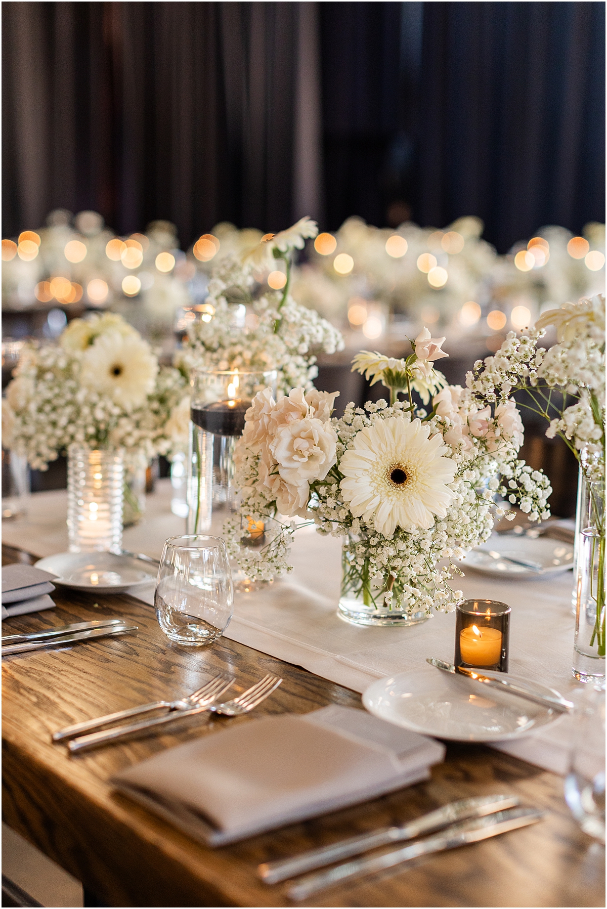 tablescapes from chicago wedding at City Hall Chicago Events
