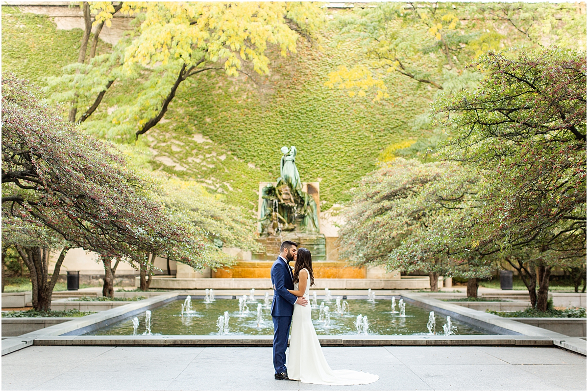 Romantic engagement session at The Art Institute of Chicago | 12 Best Chicago Engagement Session Locations