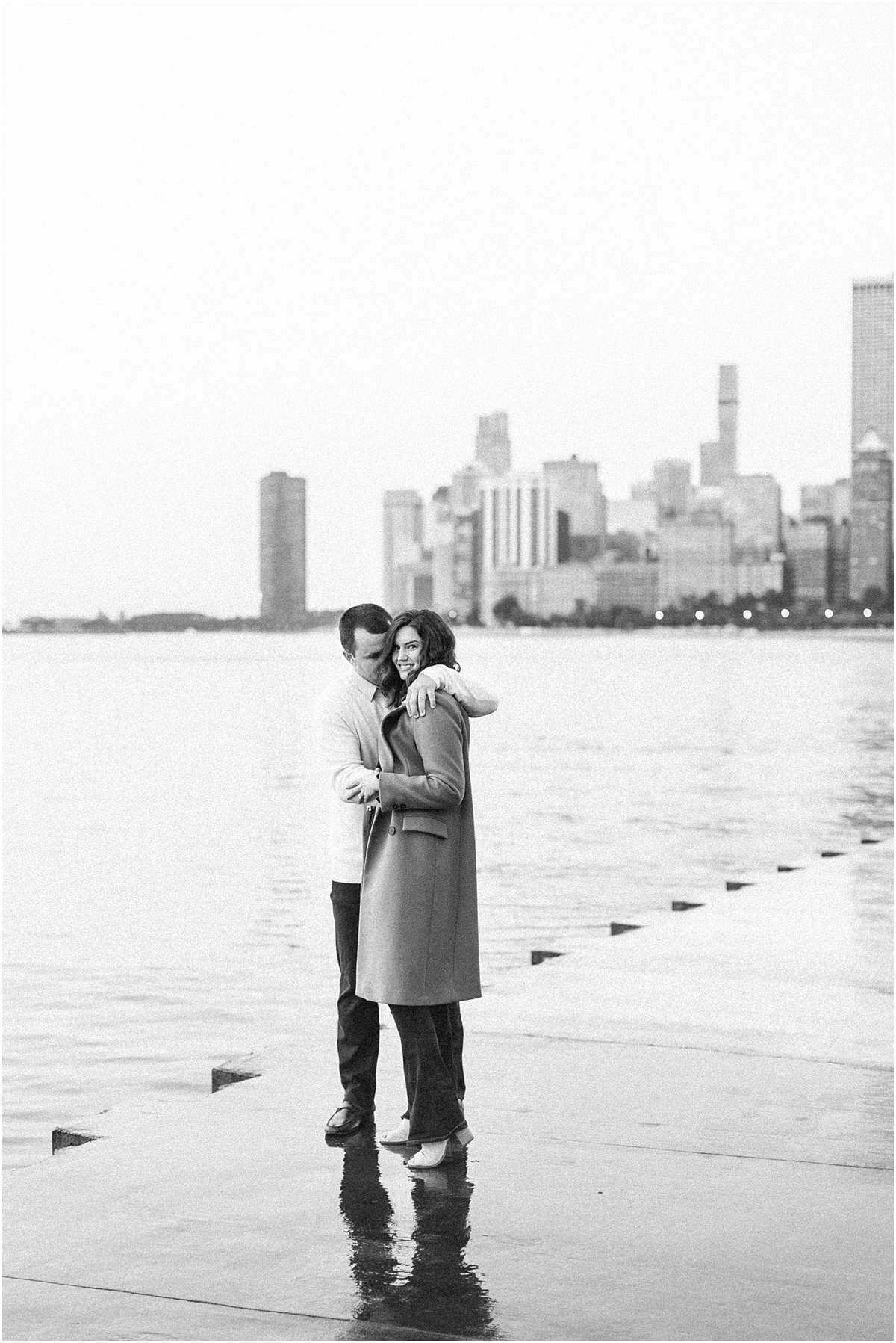 timeless engagement photos in Chicago 