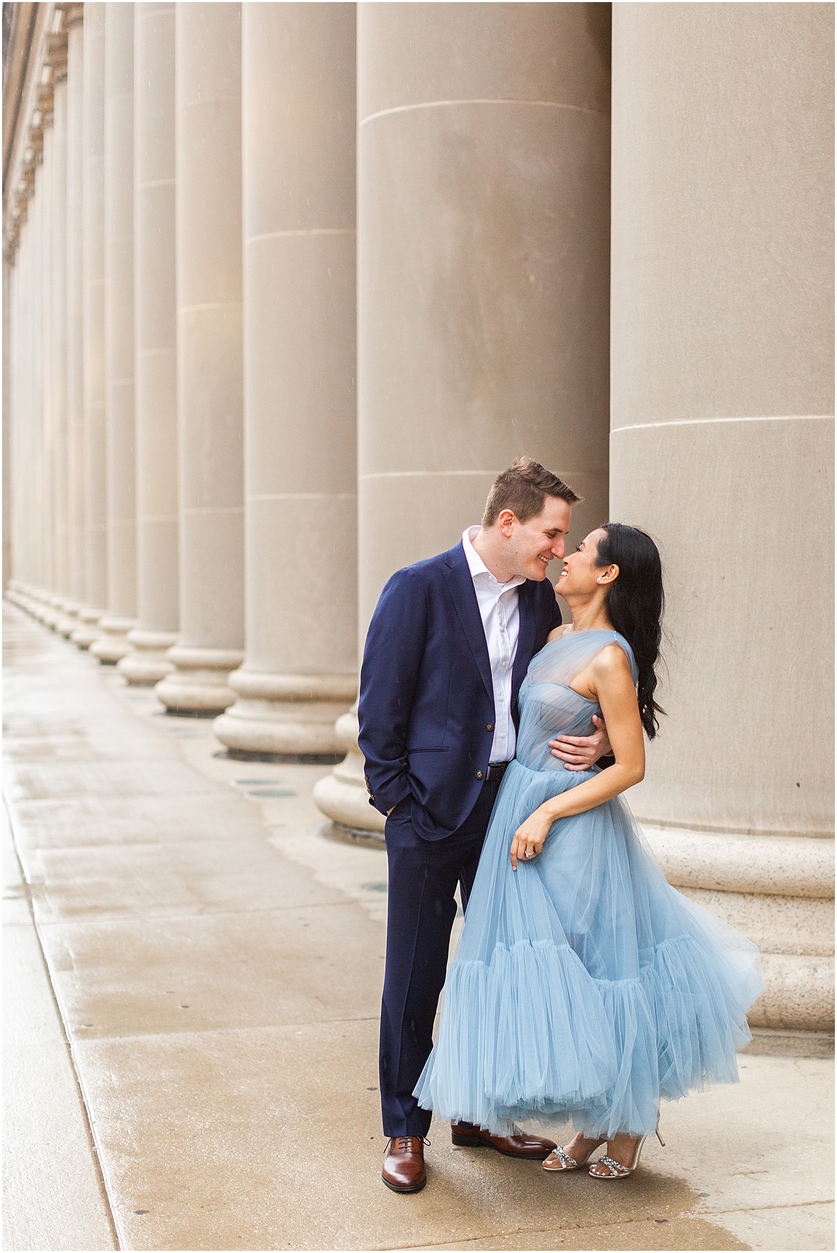 European inspired engagement session at Union Station