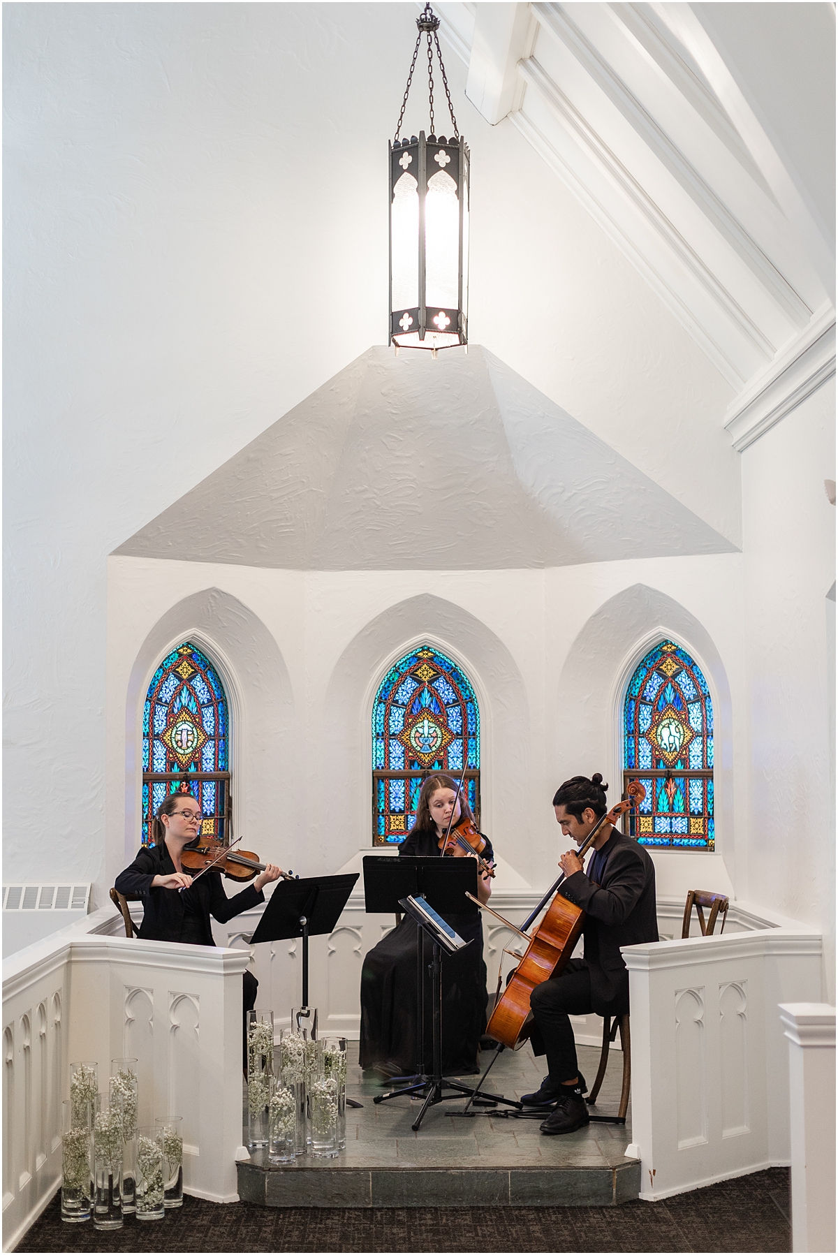 live string musicians play wedding ceremony at The Covenant At Murray Mansion