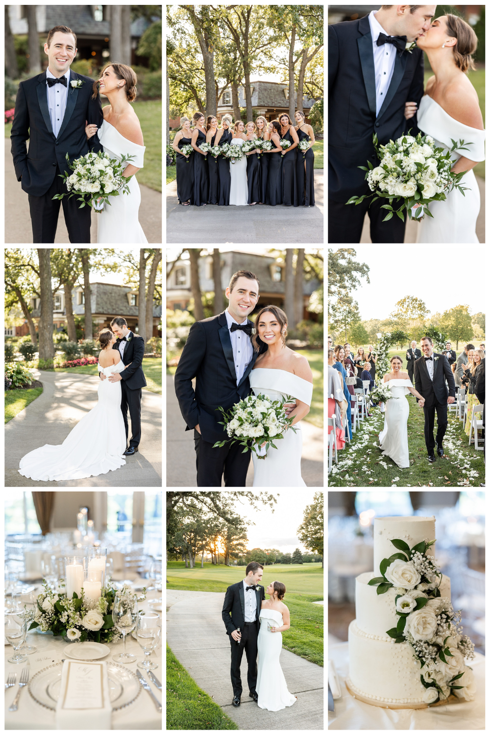 Butterfield Country Club Fall Wedding photographed by Chicago Destination Wedding Photographer Alex Ferreri