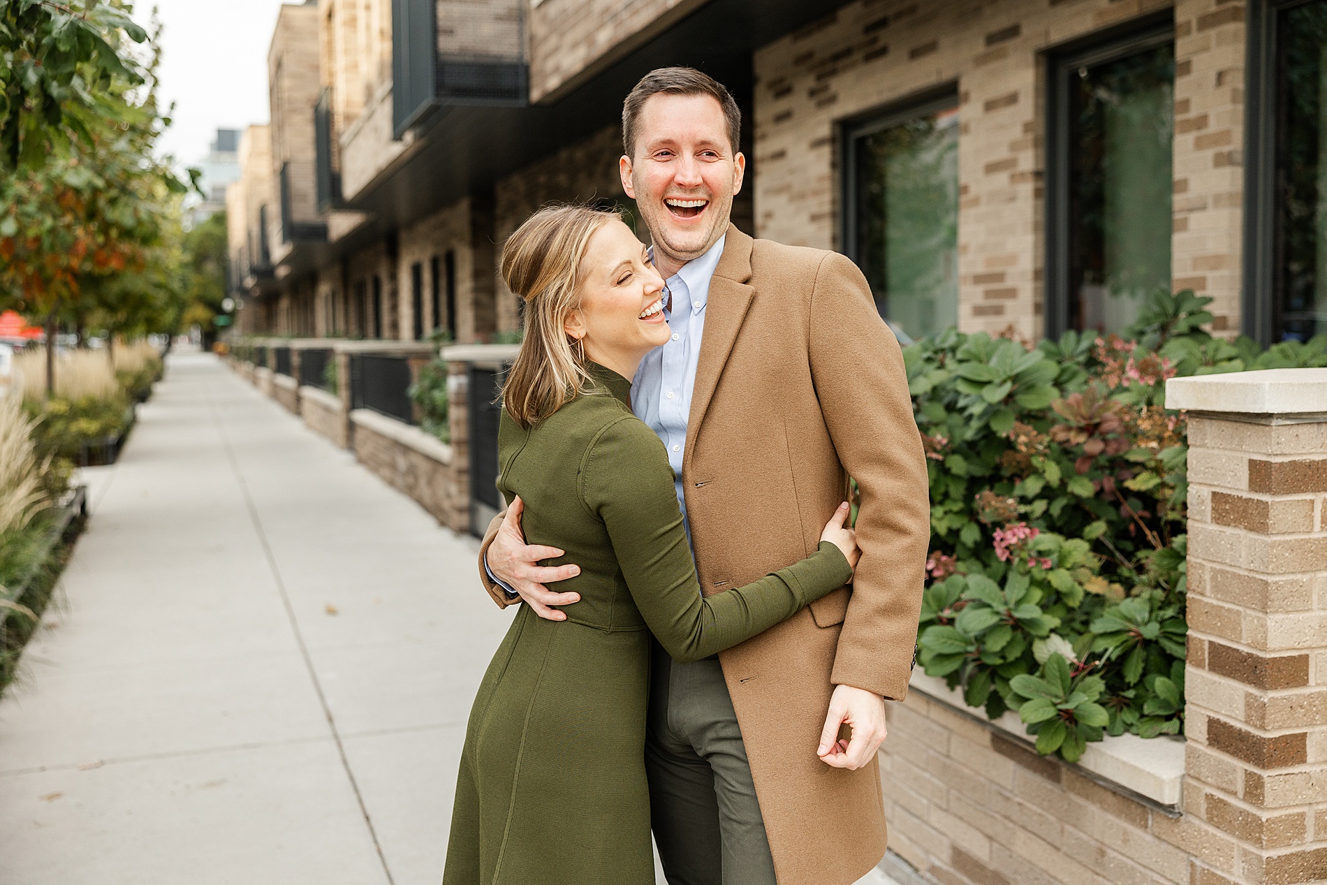 Chicago Fall Engagement Session in Chicago West Loop 