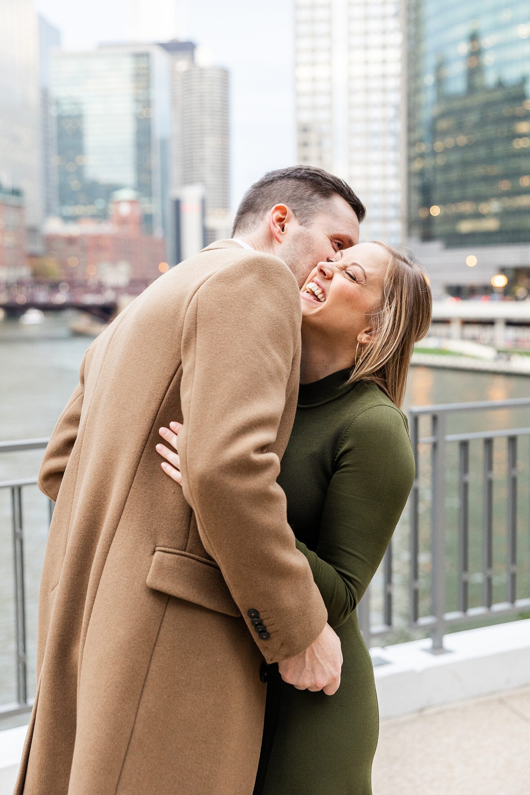 Candid portraits from Chicago Fall Engagement Session  