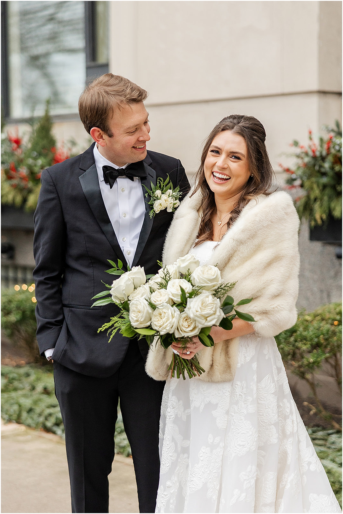 heartfelt and joyful wedding images from Elegant Chicago Winter Wedding at The Drake Hotel