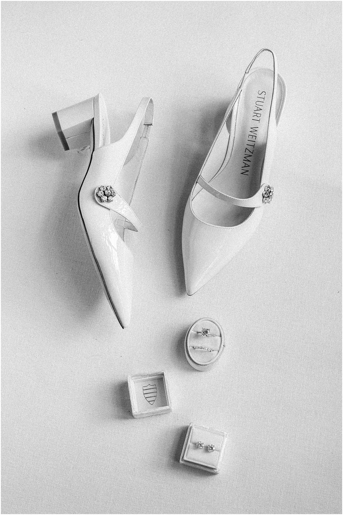 bride's shoes and details