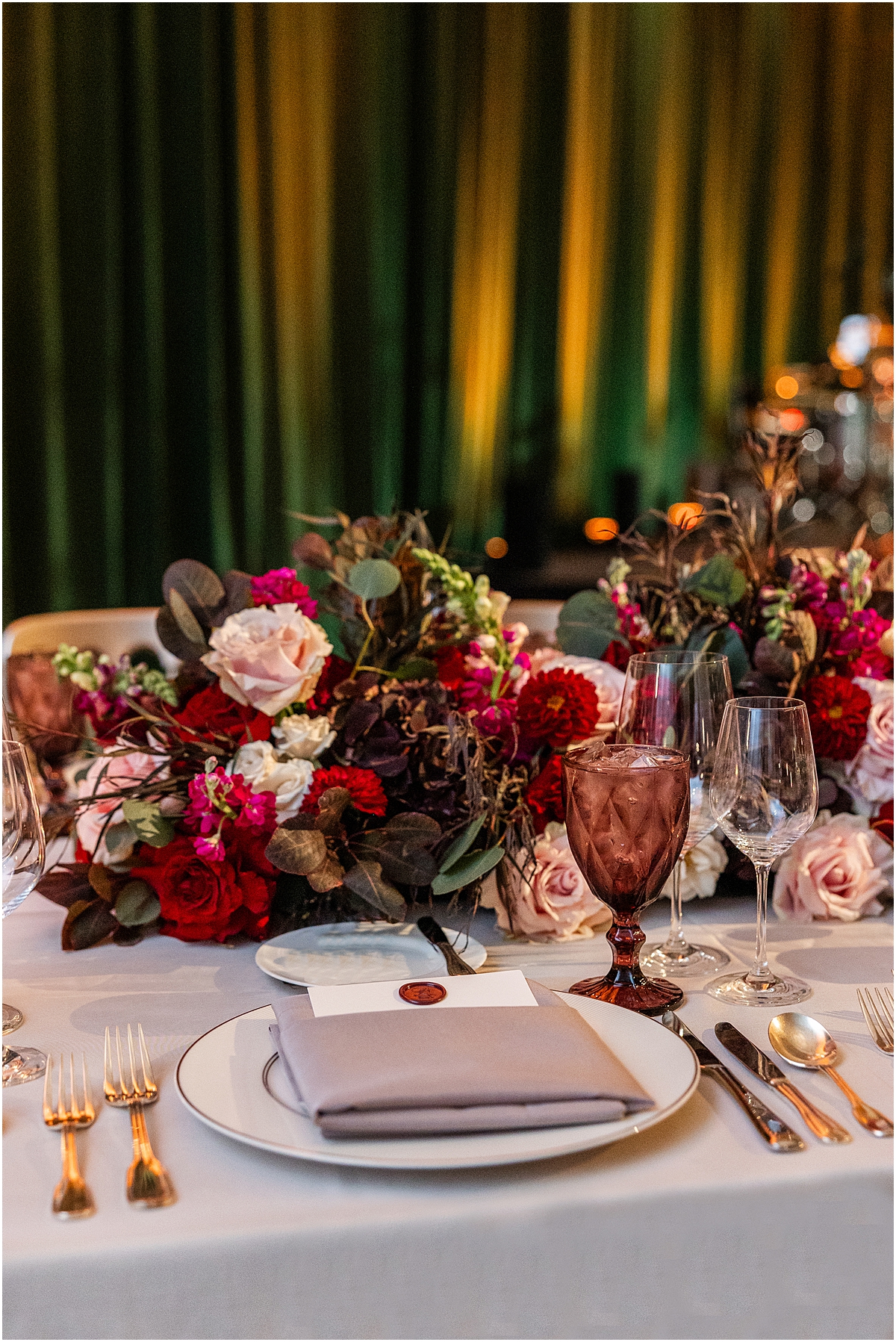 elegant tablescapes and details from Four Seasons Hotel Chicago Wedding