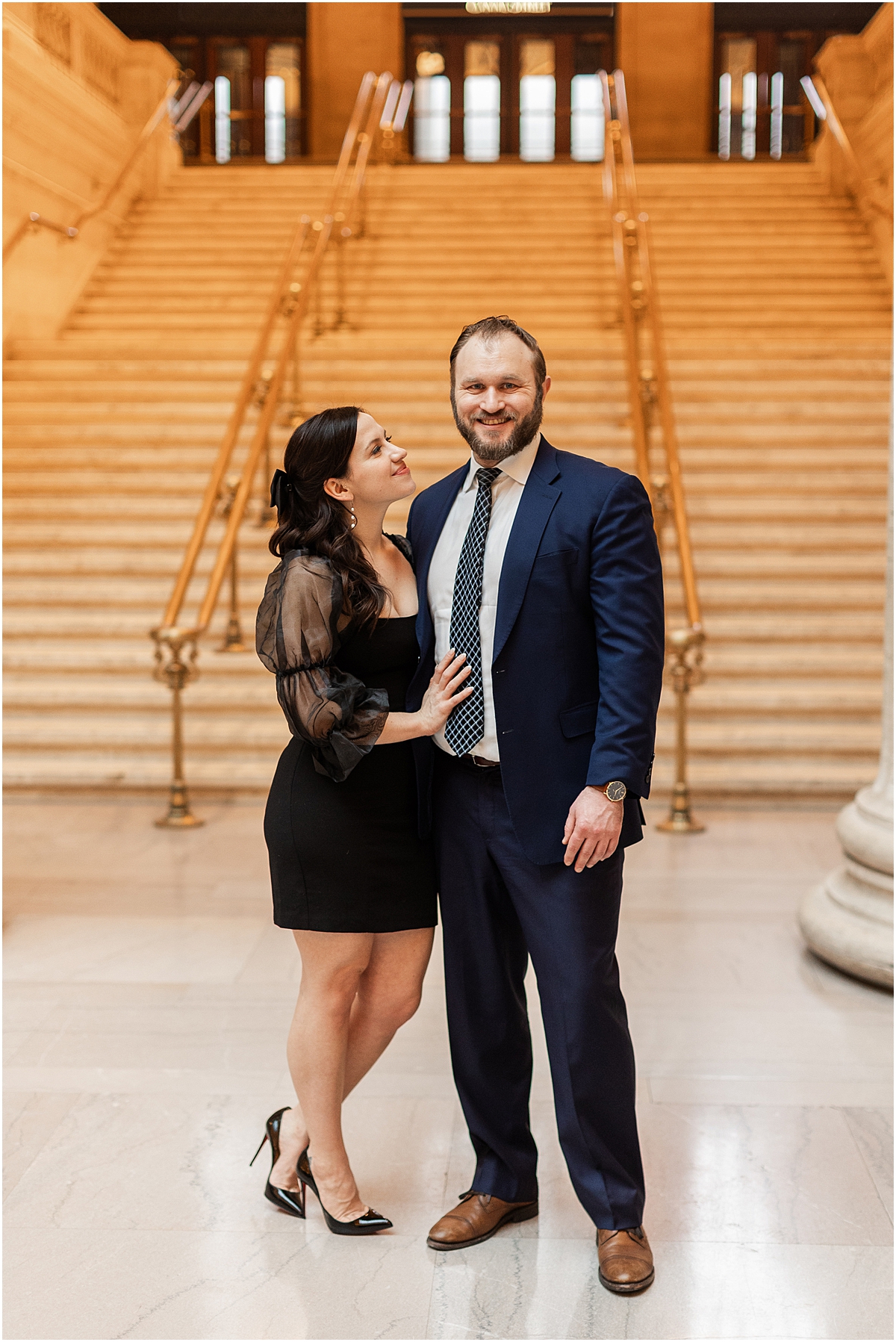 Chicago wedding photographer captures couple's Engagement photos 