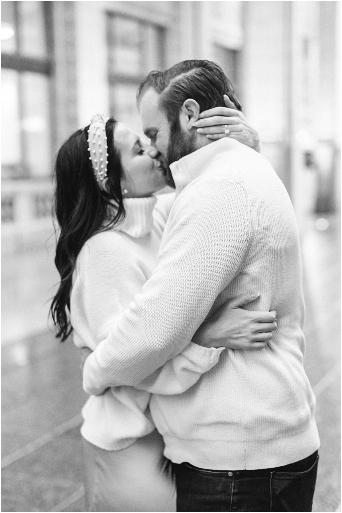 Candid and romantic engagement photos