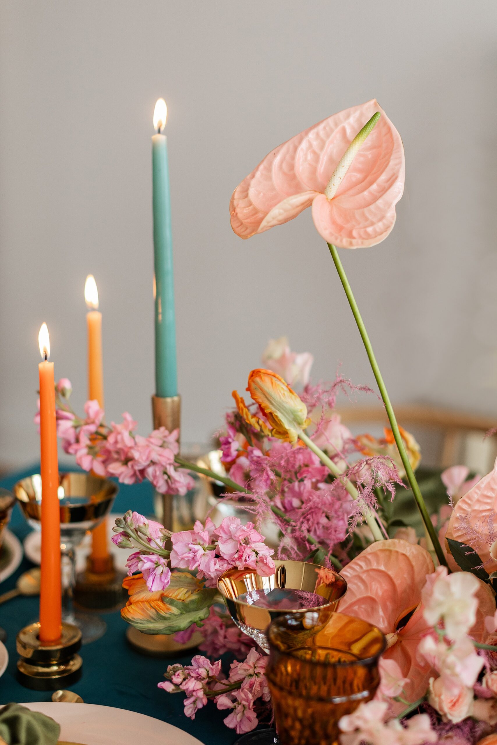 colorful tablescape
