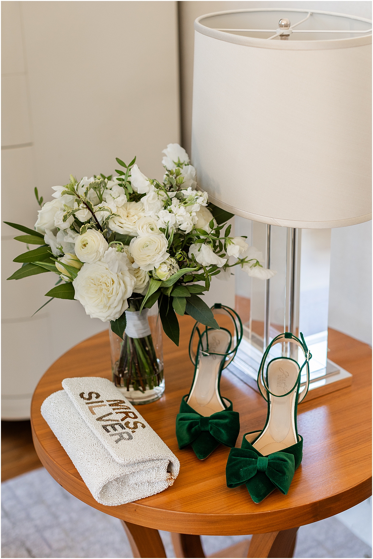 Bridal wedding details from Spring Wedding at Chicago Winery