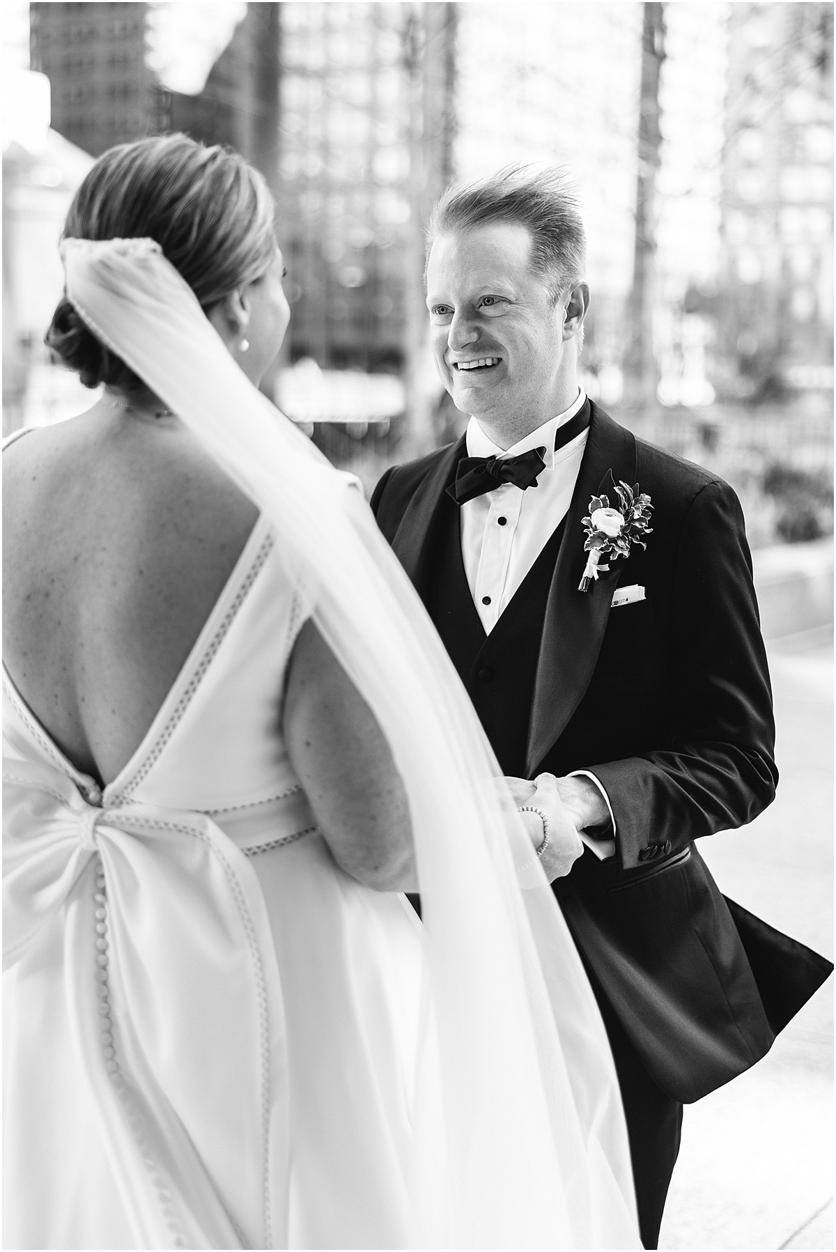 groom's reaction to seeing bride