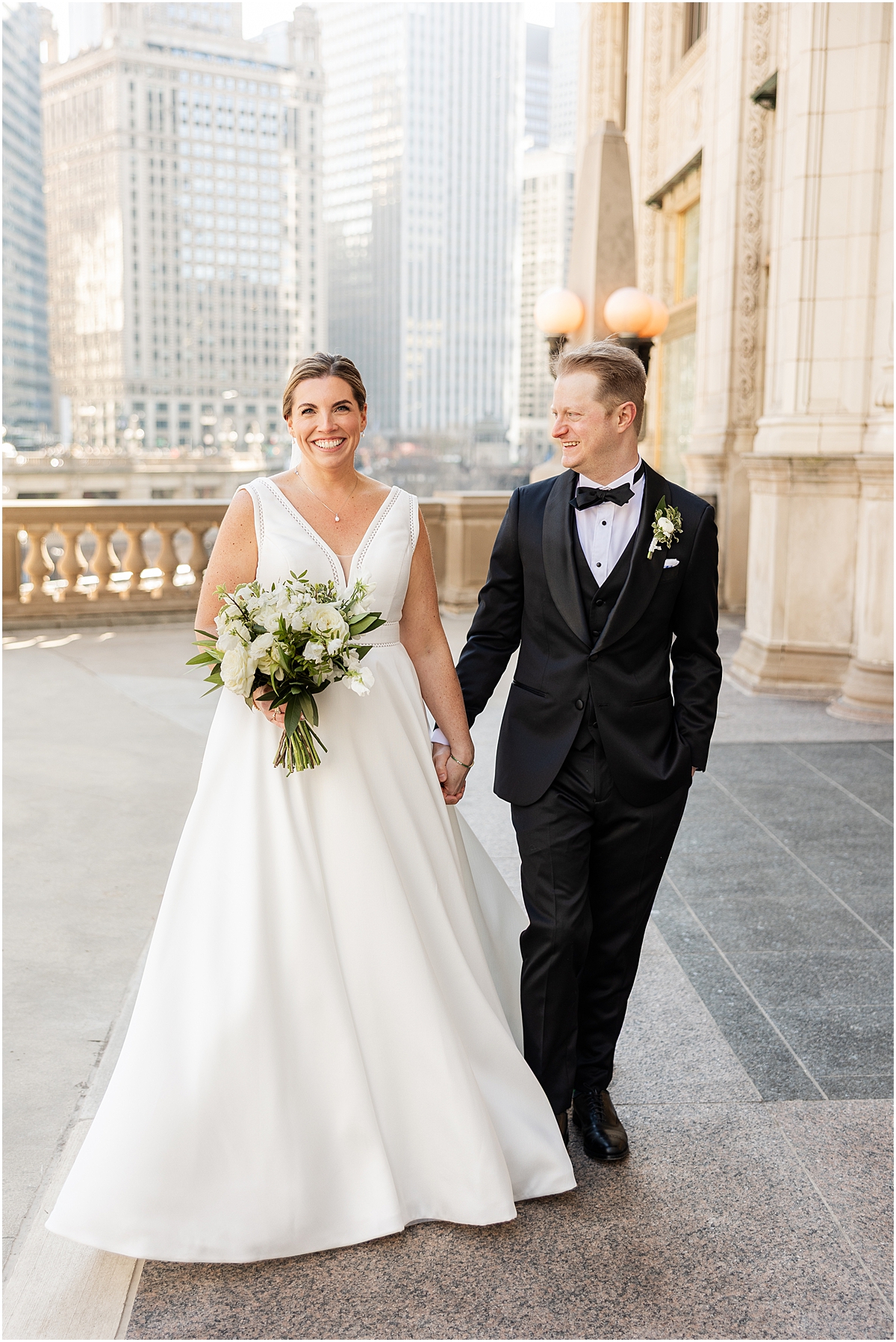 Wrigley Building wedding photos