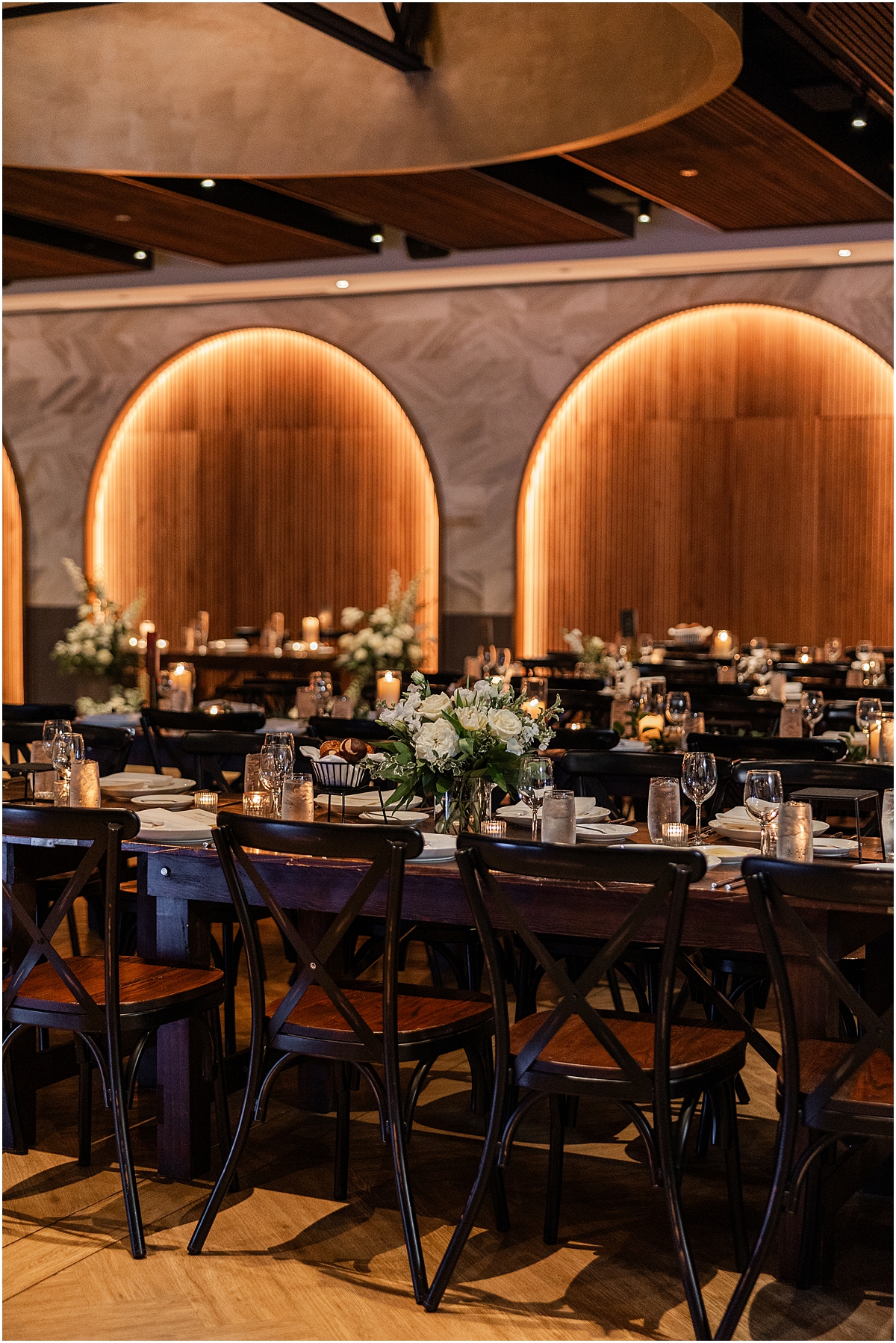 Spring Wedding reception at Chicago Winery