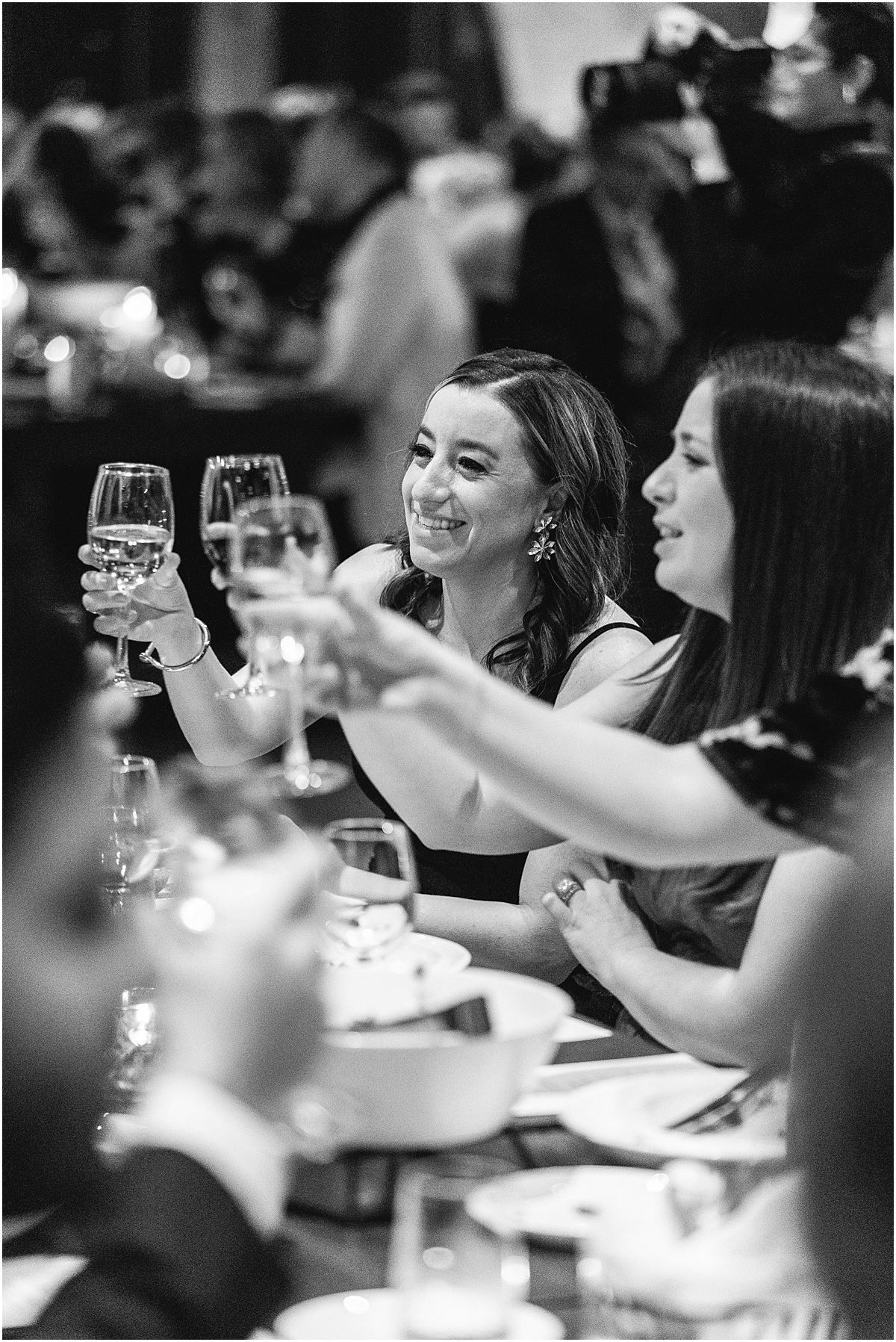 wedding guests toast