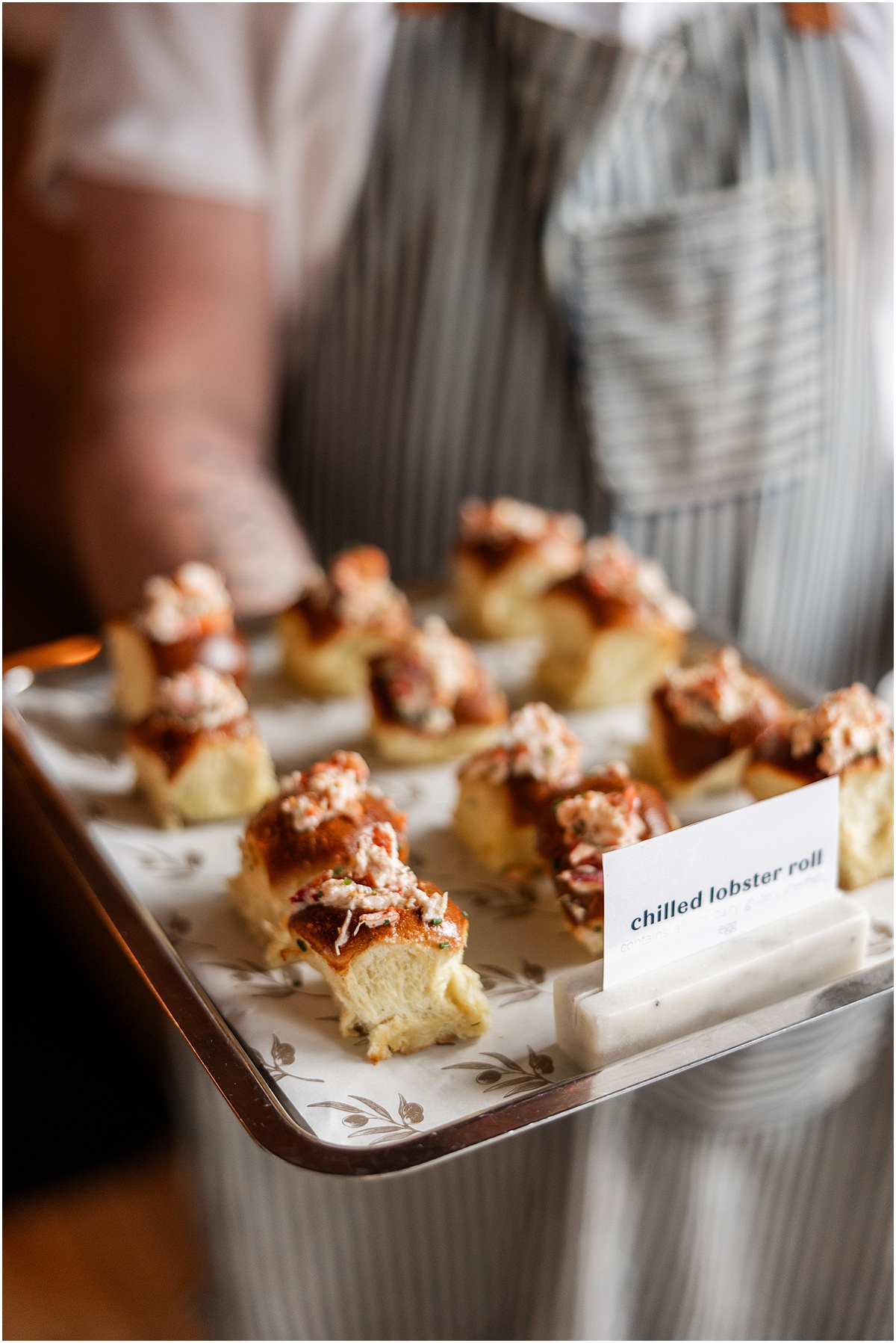 appetizers at wedding welcome party