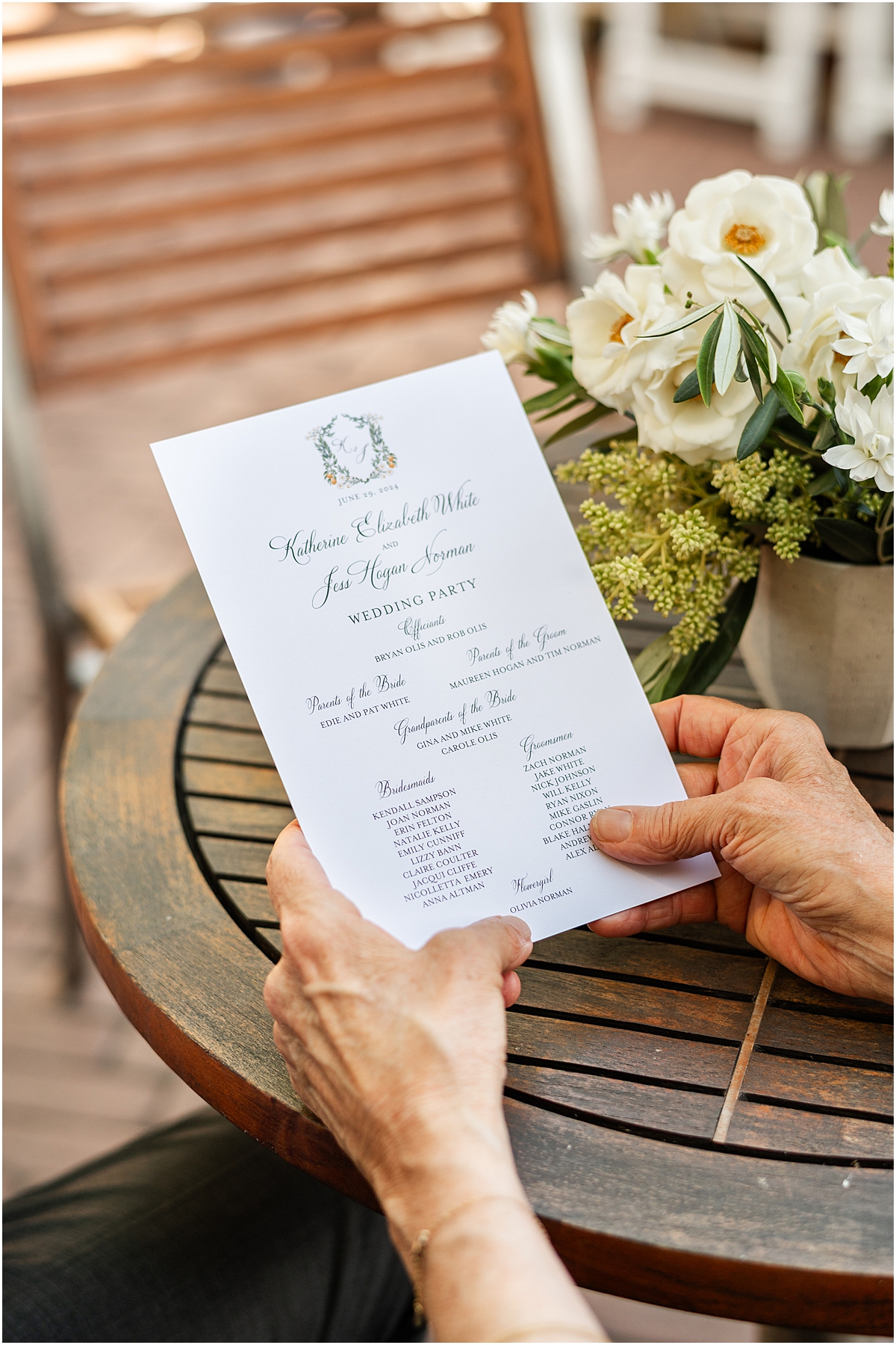 wedding ceremony program