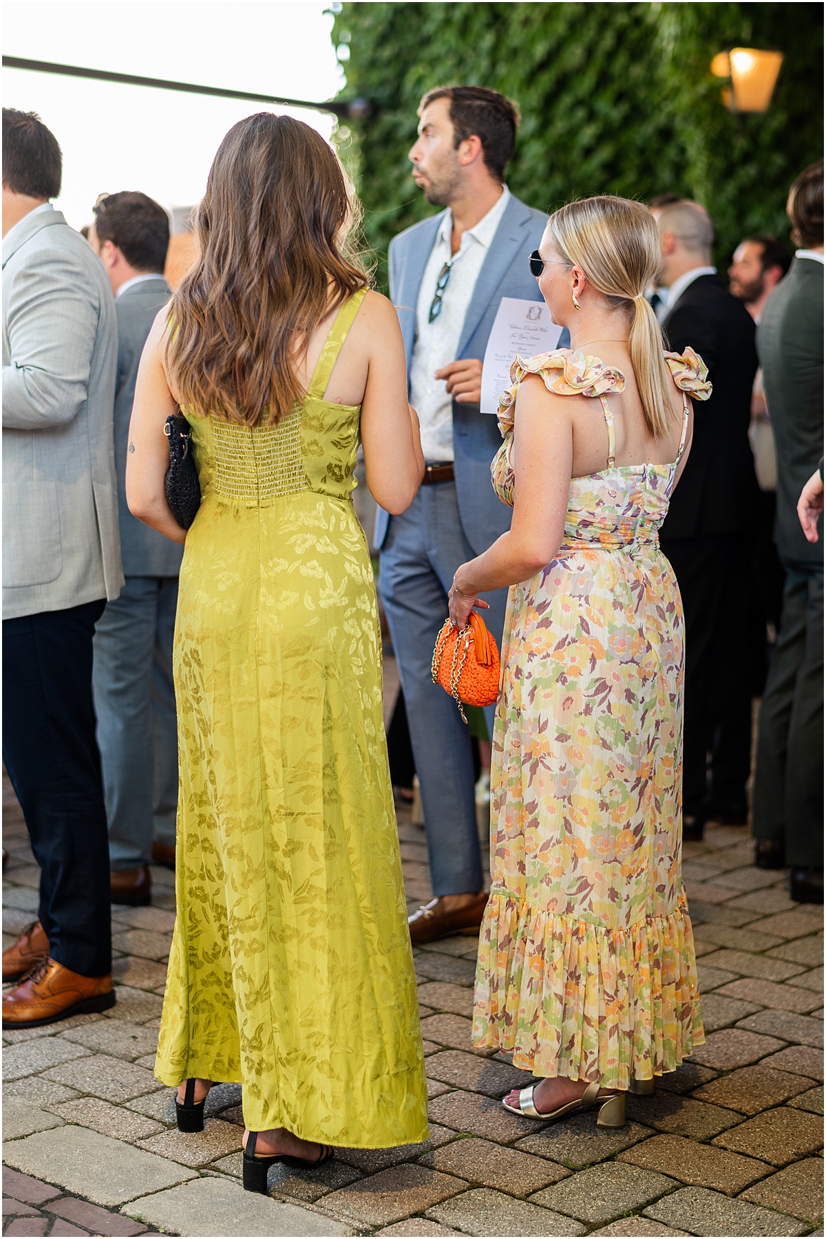guests wait for ceremony to start at Galleria Marchetti Summer Wedding in Chicago