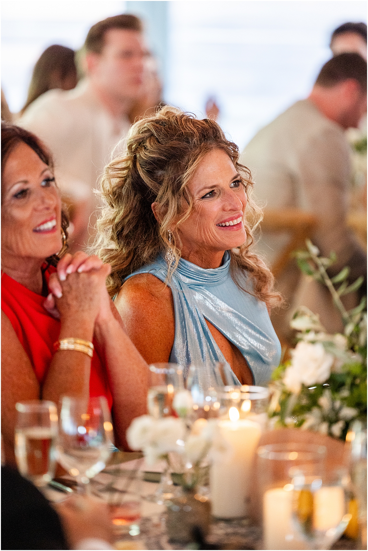guests watch newlyweds