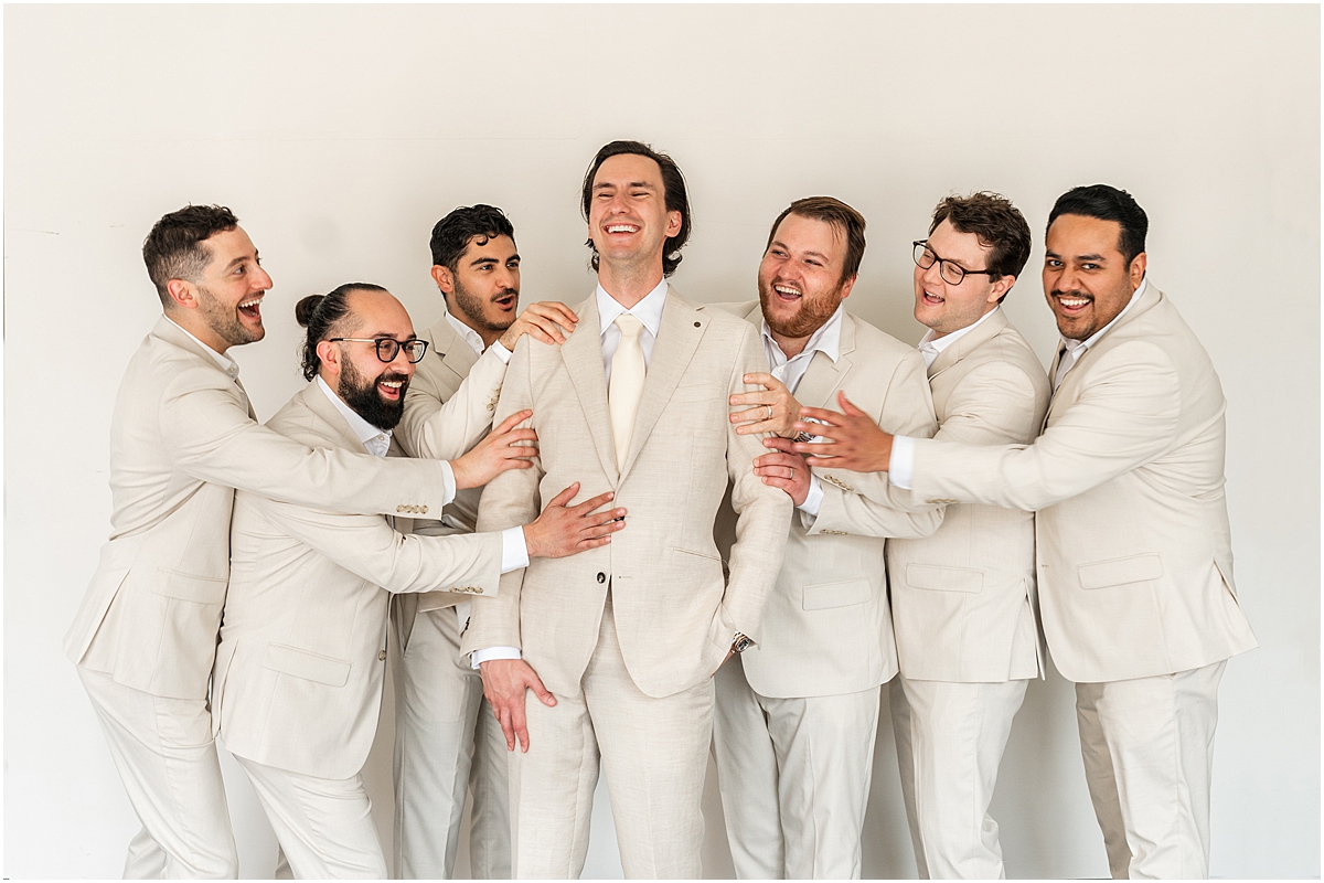 candid groomsmen photos