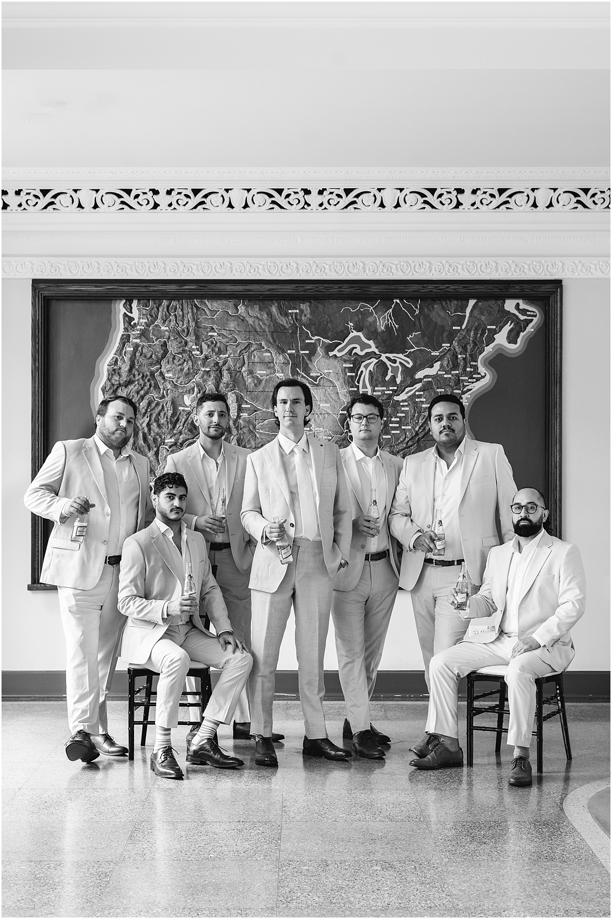 groom and groomsmen portraits