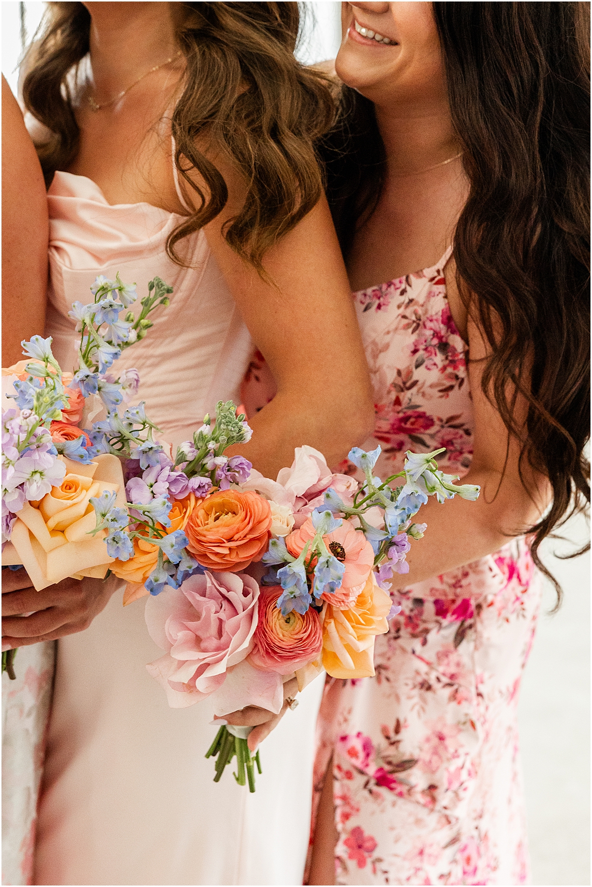 colorful wedding bouquet from Summer Wedding at Revel Motor Row