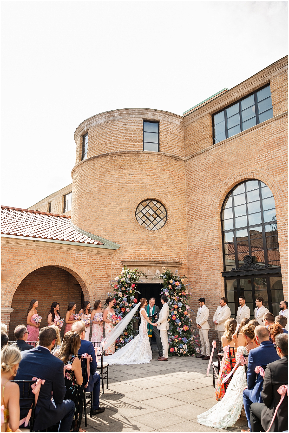 Colorful Summer Wedding at Revel Motor Row in Chicago