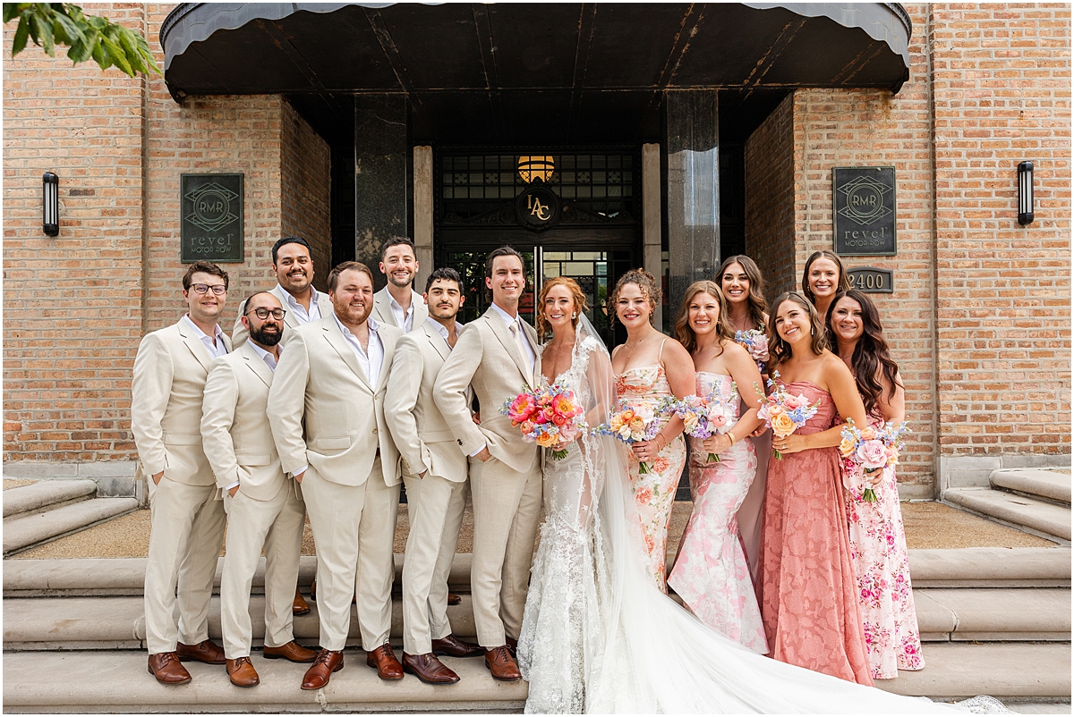 Colorful Summer Wedding party