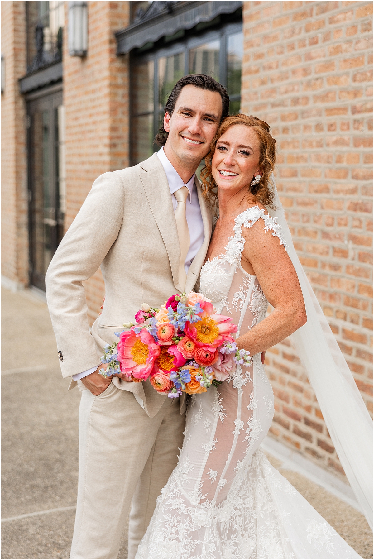 Colorful Summer Wedding at Revel Motor Row in Chicago