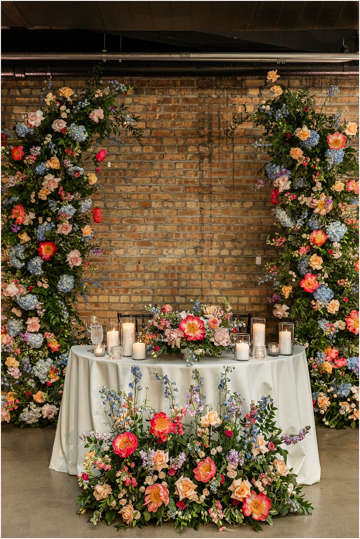 Summer Wedding details at Revel Motor Row in Chicago