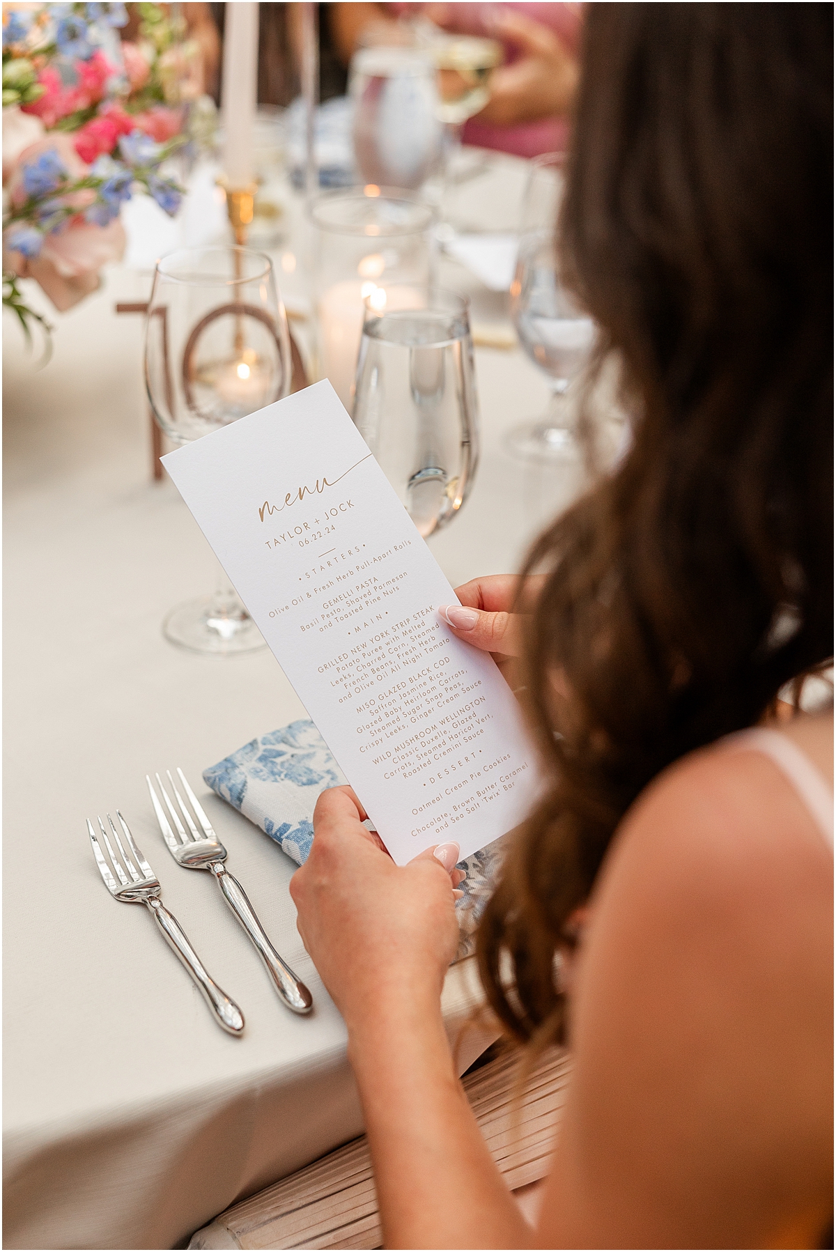 wedding menu