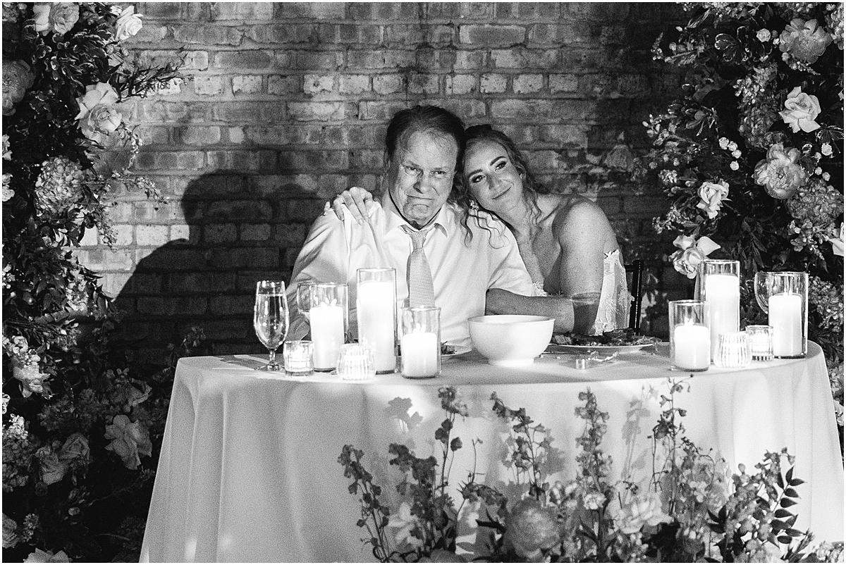 bride hugs dad