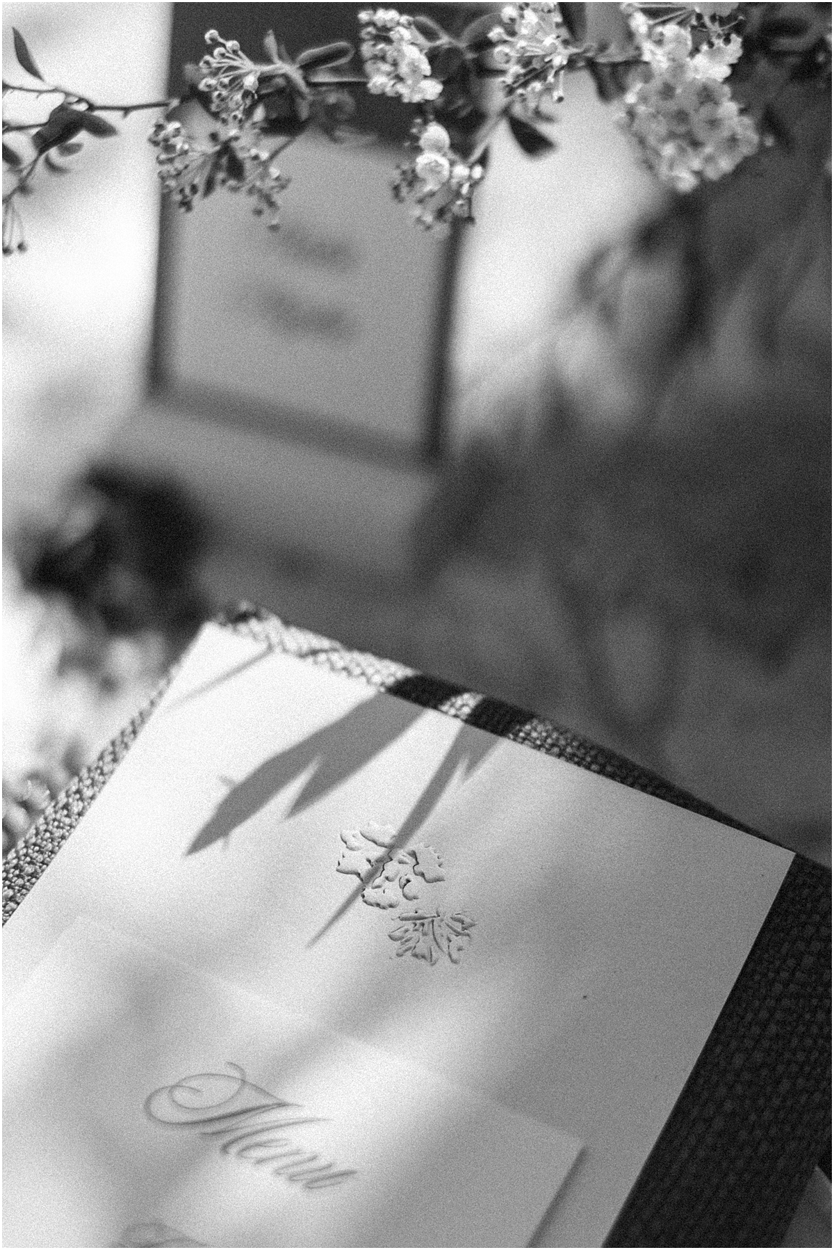 place cards and menus