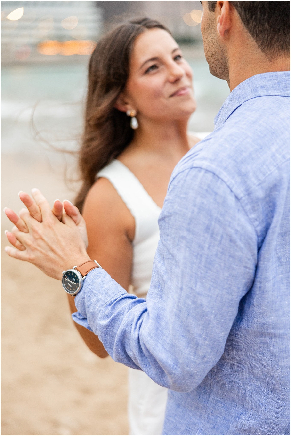 candid engagement photos