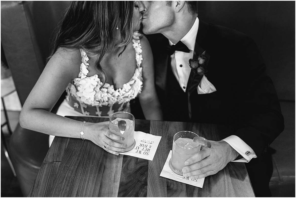 romantic portraits of bride and groom before wedding ceremony 