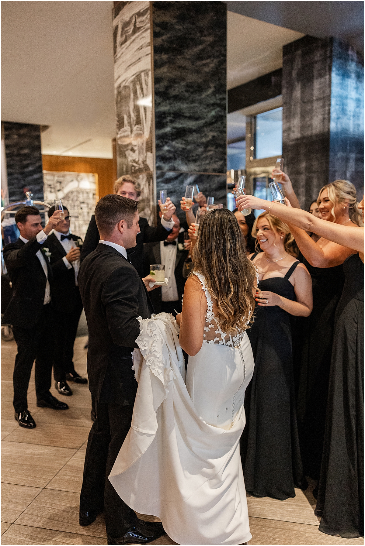 Glamorous Chicago Renaissance Hotel Wedding