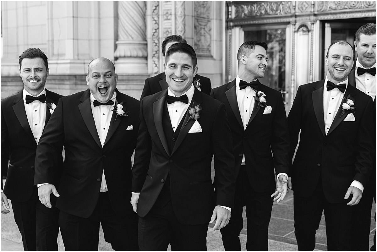 groom and groomsmen portraits 