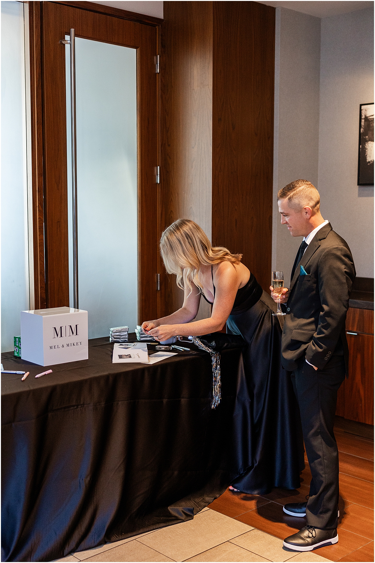 guests sign guestbook