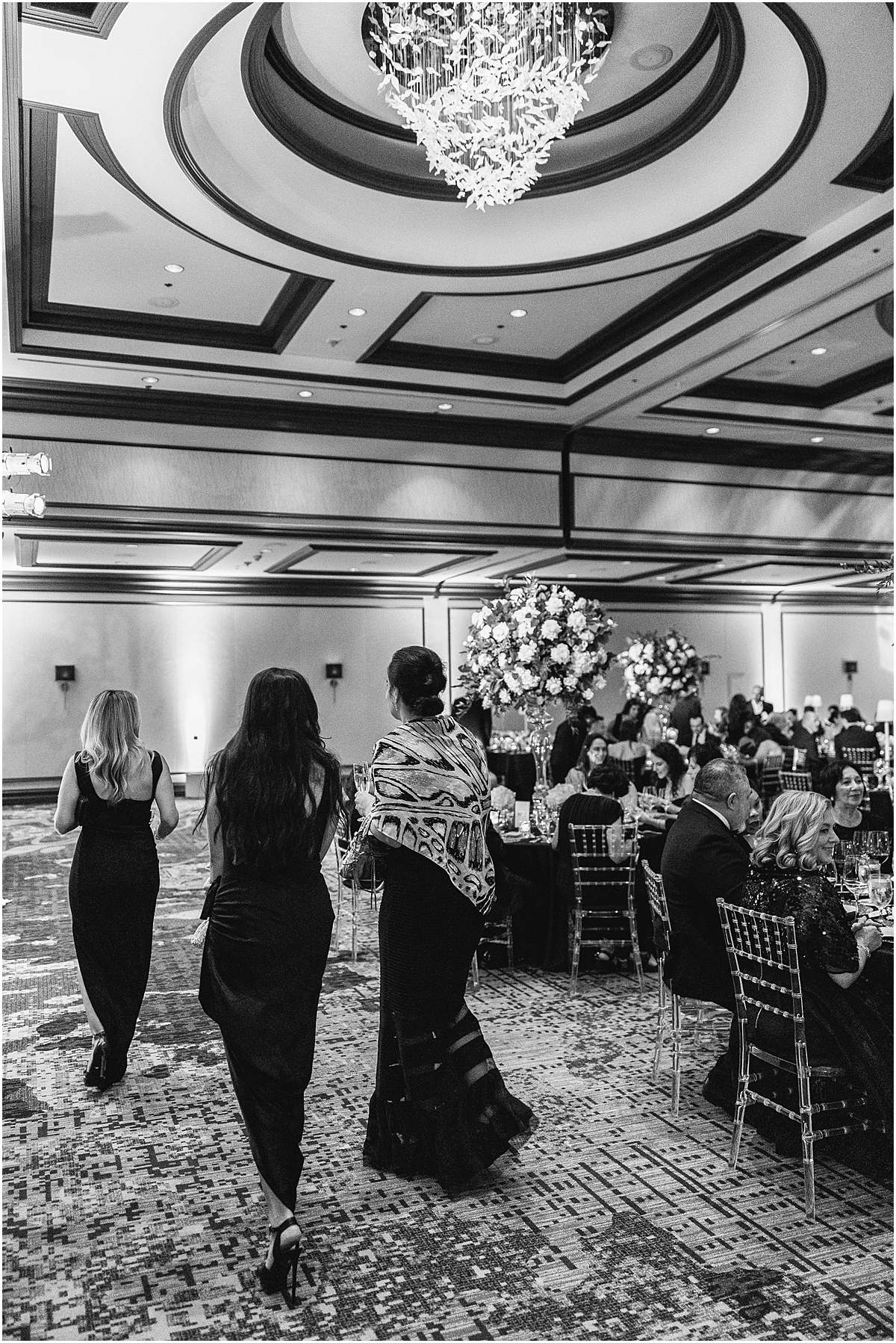 guests at wedding reception 